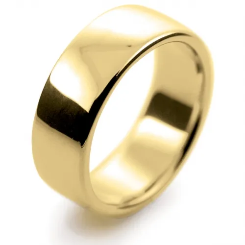 Soft Heavy Court - 8mm (SCH8Y) Yellow Gold Wedding Ring